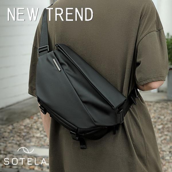 ショルダーバッグ メンズ 小さい 軽量 防水 撥水 斜め掛け iPad11インチ メッセンジャーバッグ 肩掛けバッグ ワンショルダーバッグ 収納 大容量 海外 旅行 黒