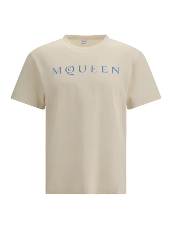 ALEXANDER MCQUEEN Men T-Shirts 847750 QTAD50997 Beige