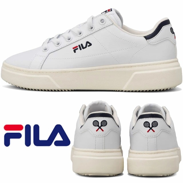 フィラ Aぇ! group 小島健 着用モデル 厚底 スニーカー レディース UFW24054 コート プランピー フェザリー 軽量 靴 ローカット カジュアルシューズ 125 ホワイト 白