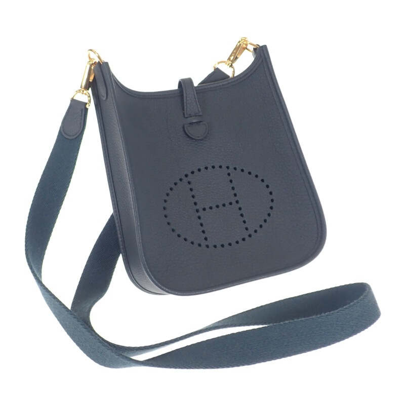 【Aランク】 エヴリンTPM ショルダーバッグ トリヨンクレマンス ヴェールシプレ U刻印 ゴールド金具 レディース【ISEYA】