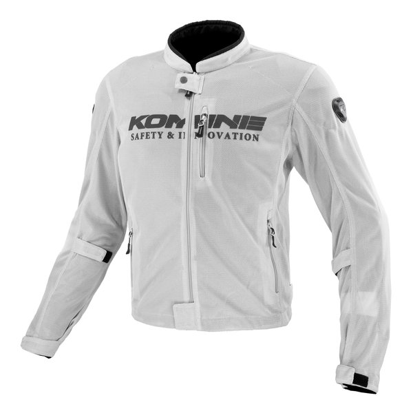 バイク用 春夏 JK-171 プロテクトメッシュジャケット コミネシルバー メンズ Mサイズ JK-171/KOMINE SILVER