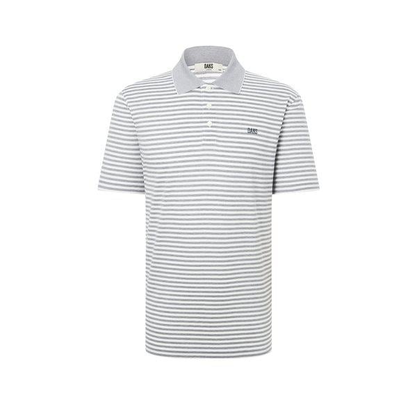 [25SS] コットン100% グレーストライプ半袖カラーTシャツ DMTS5BN03G2