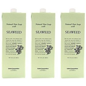 【X3個セット】 ルベル ナチュラル ヘア ソープ ウィズ SW（シーウィード）1600ml 詰替用