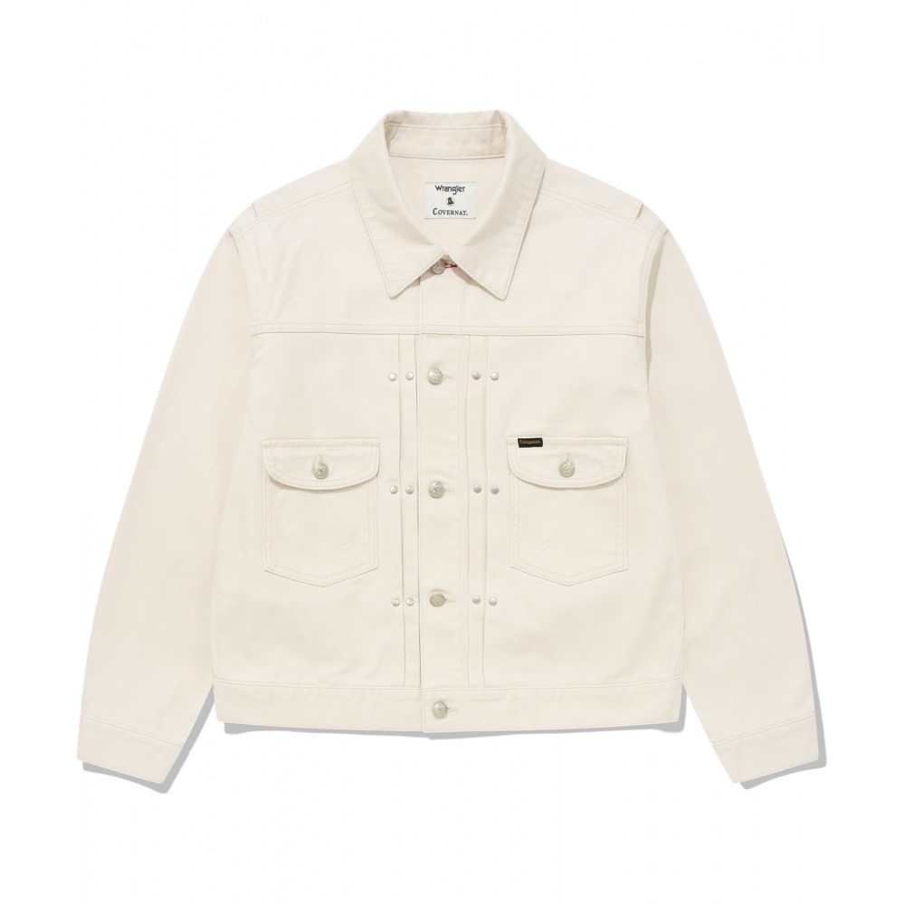 COVERNAT [COVERNAT X WRANGLER]オリジナルデニムジャケットアイボリー