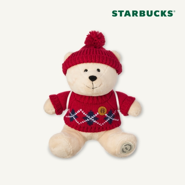 【starbucks】 スターバックス ホリデーフレンズ ベアリスター 人形 韓国スタバ