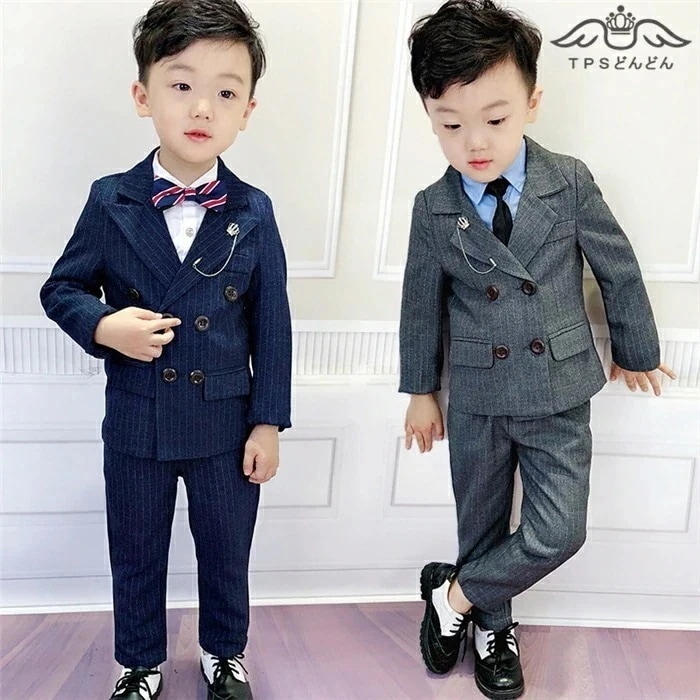 【急速出荷!】子供スーツ 男の子 フォーマルスーツ 2点セット スーツ 子供服 入学式 上下セット 人気 キッズ スーツ ベビー 男の子スーツ キッズ フォーマル 祝い 記念日 撮影 プレゼント 入園 6,150円