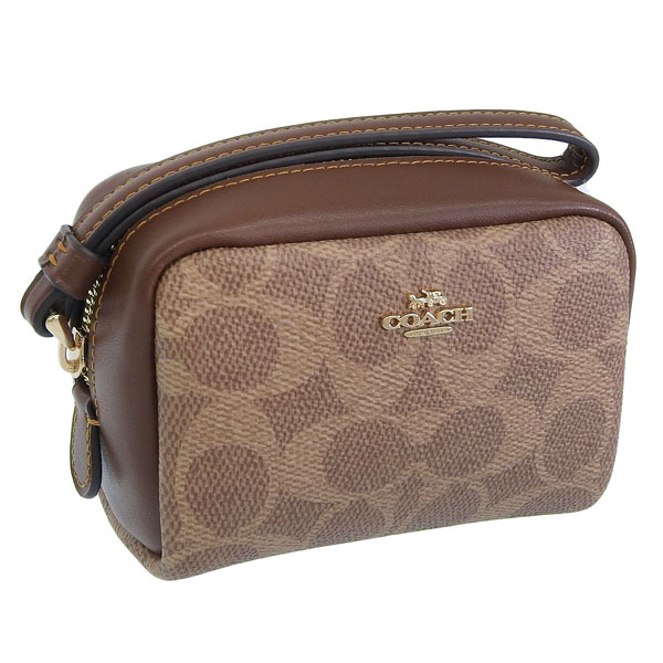 コーチ ポーチ レディース アウトレット リストレット カーキ×ブラウン シグネチャー PCH WRST SIG CW907IMXHE COACH