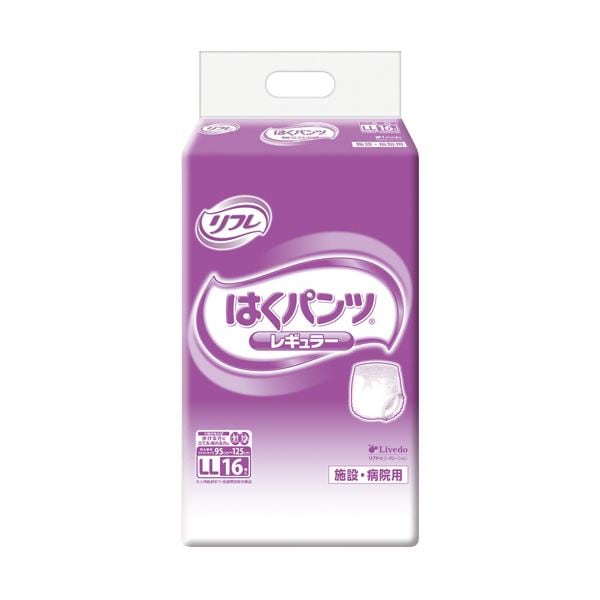 （まとめ）リブドゥコーポレーション リフレはくパンツ レギュラー LL 1パック（16枚）(×5セット)