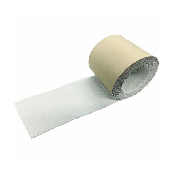 (まとめ) TRUSCO ノンスリップテープ 屋外用 25mm×5m ホワイト TNS-25W 1巻 (×3セット)