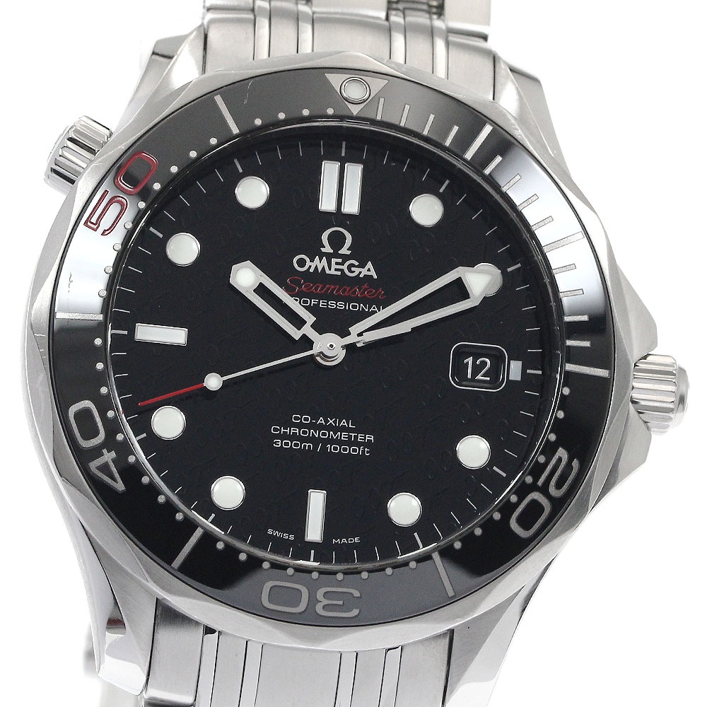 オメガ OMEGA 212.30.41.20.01.005 シーマスター ダイバーズ 300M ジェームズ・ボンド 50th記念限定 自動巻き メンズ 保証書付き_891673【中古】