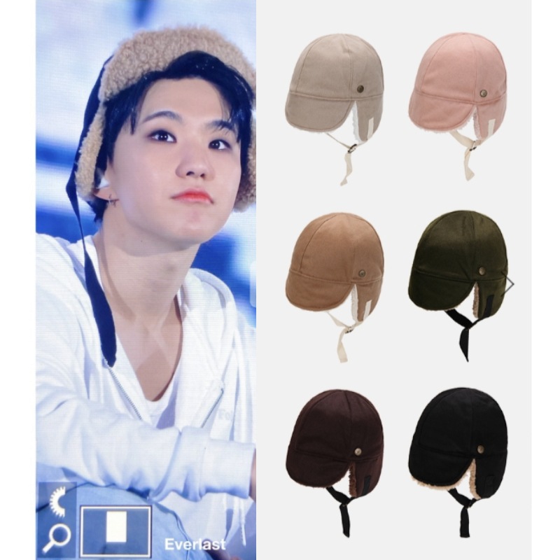 【SEVENTEEN ウジ着用】wOOL FELT TROOPER HAT GOOSE 耳付き帽子　耳付きニット帽