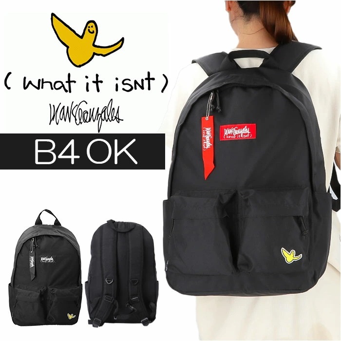 What it isNt MARK GONZALES リュックサック 通販 リュック 2H9-13187 デイパック バックパック スクールリュック 軽量 ブランド 男女兼用 メンズ レディース 通勤