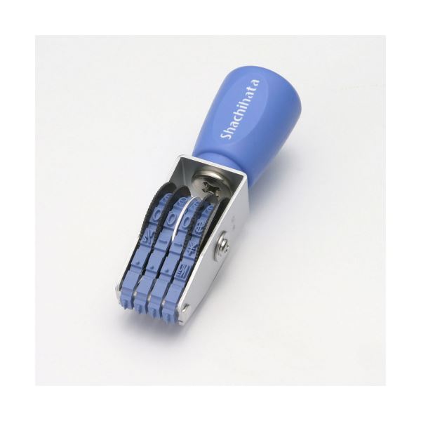 （まとめ） シヤチハタ 回転ゴム印 エルゴグリップ欧文4連 4号 ゴシック体 CF-44G 1個 (×5セット)スタンプ