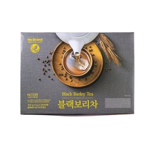 ノーブランドブラック麦茶300g(1.5g x 200ティーバッグ) スクールオフィスタンビールーム香ばしいドリンク