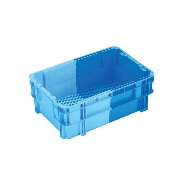 (5個セット) 業務用コンテナボックス/食品用コンテナー (NF-M29) ダークブルー/ブルー 材質：PP