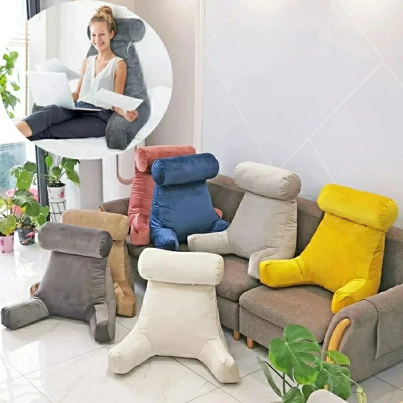 【早い者勝ちタイムセール】背もたれ クッション 低反発 読書用クッション 腰痛対策 レストクッション くまちゃんみたいな形 背中クッション 座椅子 腰楽クッション ソファクッション