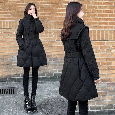 【2枚購入で100円OFF】セミロング ウエスト引き締め 体型カバー ニュースタイル 冬 冬アウターひと足お先にボア2024 品質良い