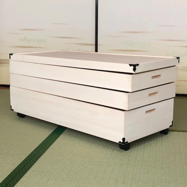 衣装ケース 総桐 衣裳箱 キャスター付 3段 日本製 幅91cm