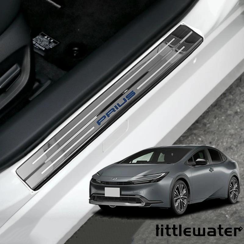 新型 トヨタ プリウス 60系 サイドステップガード サイドステップカバー PRIUS 60 5代目 カスタム 内装 パーツ サイドステップガーニッシュ ブラック