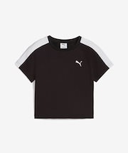 Qoo10] ロンロン ROSY APPLIQUE CROP T : レディース服