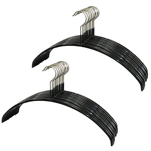 マワ すべり落ちない ハンガー 人体ハンガー ドイツ製 20本組 116066 ブラック 40221cm 3120