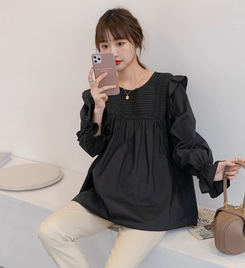 トップス デート モテアイテム ブラウス シャツ フリル 長袖ト コットン 大人可愛い きれいめ 上品 おしゃれ かっこいい 大人可愛い ラブリー キュート ガーリー クール モード系 セクシー