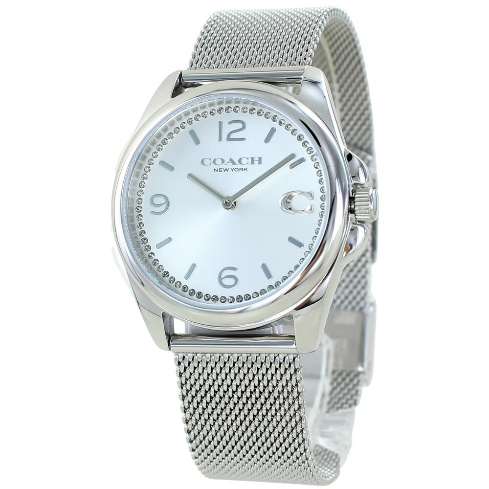 コーチ 腕時計 手表 レディース 女性用腕時計 シンプル おしゃれ 文字盤 大きい グレイソン シルバー 大人 女性 ブランド 通勤 通学 誕生日 結婚祝い 結婚記念日 プレゼント 成人式 入学祝い