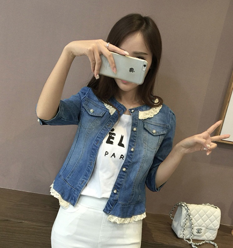 アウター デート モテアイテム ジャケット 長袖 綿 デニム 可愛い きれいめ 上品 おしゃれ かっこいい 可愛い ラブリー キュート ガーリー クール モード系 セクシー エレガント 存在感 5,284円