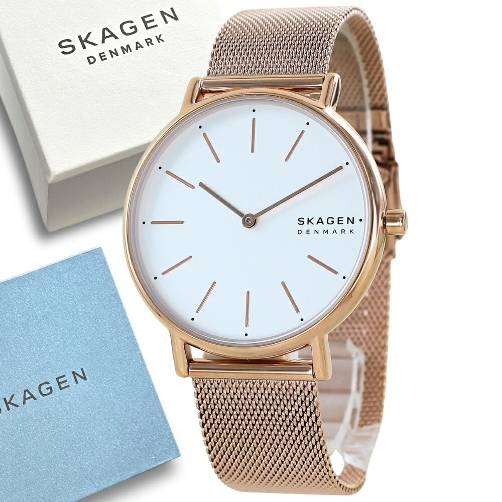 SKAGEN スカーゲン 時計 レディース 腕時計 手表 SIGNATUR シグネチャー 38mm ローズゴールド メッシュ ステンレス SKW2784 誕生日プレゼント ポイント消化