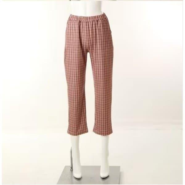 コートナチェックホームウェア男女カップルパンツSET(VEP3951MVEP3951W)