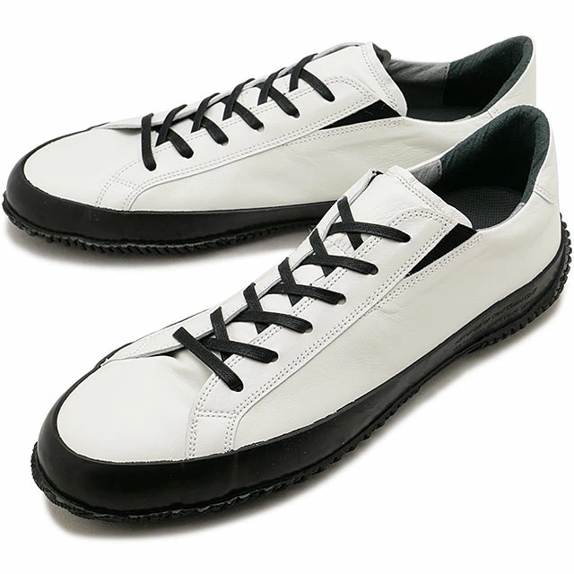 スニーカー [SP6143-53] SP-6143 メンズ 日本製 カンガルーレザー Shiro/Kuro ホワイト/ブラック