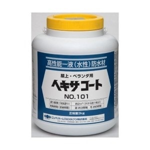ニッペ　ホームペイント　コンクリート床アスファルト用塗料　ヘキサコート　NO.101　3kg　グレー825002