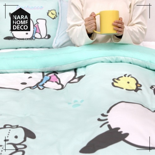 サンリオ ポチャコ オールシーズン 純綿薄綿布団 Cudley 韓国人気 かわいい 韓国インテリア