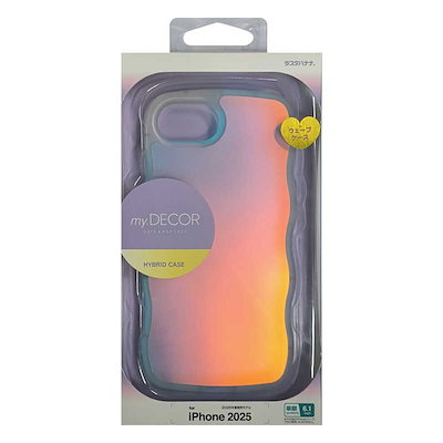 他サイト： ラスタバナナ　iPhone 16e MY.DECOR ハイブリッドケース TPU×PC - wave - ホログラム クリア　8693IP5EHPHLの商品画像