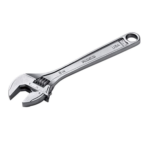 RIDGID 86907 758 Adjustable Wrench, 8-inch Adjustable Wrench
