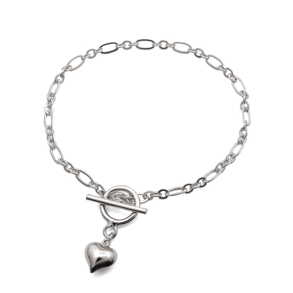 S925 ハート マンテル ブレスレット [fhbs001-silver] 7,298円