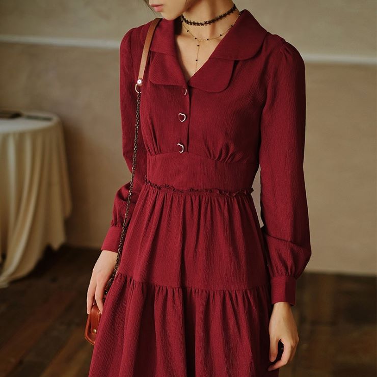 本店は ワンピース ハート釦ティアードワンピース ワンピ Ol 二次会 卒業式 入園式 結婚式 入学式 パーカー Size M Www Solidarios Org Br