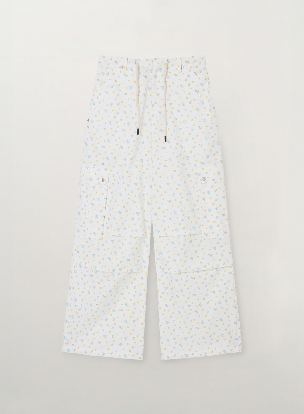 【SATUR】26SS (W) CITRON POCKET PARACHUTE PANTS : WHITE