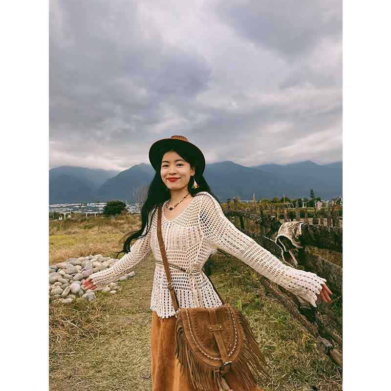 レディース ファッション トップス シャツ ブラウス ニット ベルスリーブ 日焼け防止 女性 スリム カバー レース 春秋