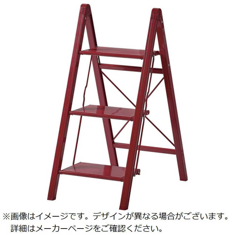 天馬　テンマ アルミフミダイスリム3ダン レッド　812004236