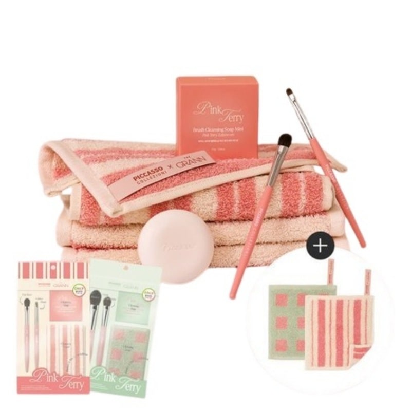 [Collezioni X The Grann Pink Terry Edition]ピンクテリーエディション アイ/フェイスカラーリングセット (2種択1) + ブラシ クレンジング ソープ ミニ