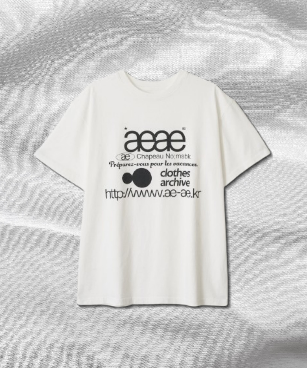 Qoo10 aeae WEB LOGO T-SHIRT ロゴ