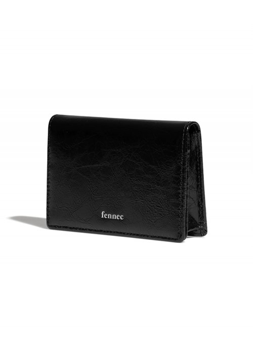 【FENNEC】 CRINKLE NAME POCKET - BLACK カードケース 正規品