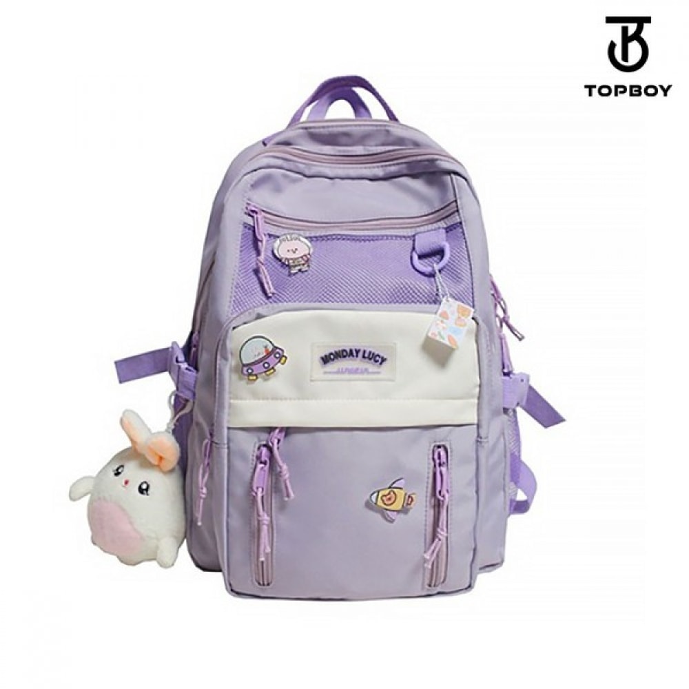 (TOPBOY) ランダムキーリングブローチバックパック (BG321)