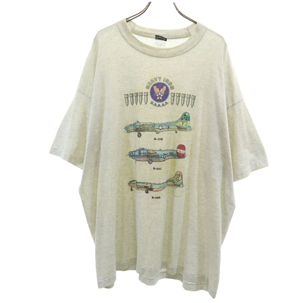 90s USA製 オールド 半袖 Tシャツ XXL グレー BEST ビックサイズ シングルステッチ メンズ 古着