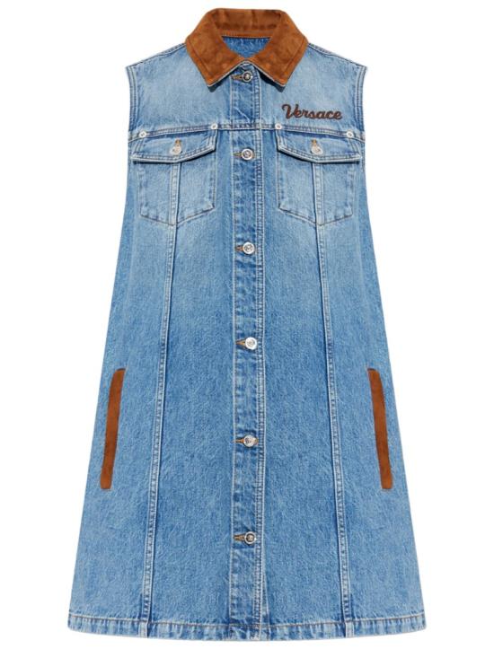 VERSACE Women Dresses 10226951A167511D800 Blue