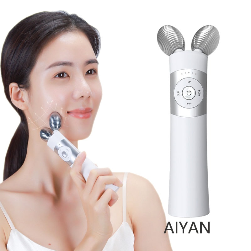 美顔ローラー 小顔ローラー 美顔器 EMS微電流 フェイスローラー マッサージローラー リフトアップ マイクロカレント 顔 ボディー Y字型美容ローラー EMS マッサージ 小顔 脂肪とり