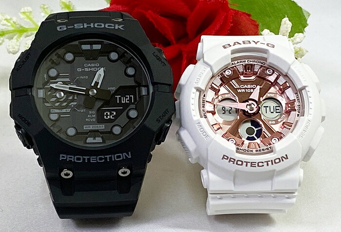 恋人たちのGショック ペアウオッチ G-SHOCK BABY-G ペア腕時計 カシオ 2本セット 電池式 アナデジ GA-B001-1AJF BA-130-7A1JF プレゼント プレゼント