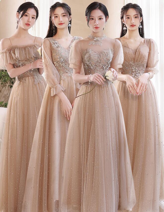 花嫁 ワンピース マキシ丈ワンピース パーティードレス 着痩せ ウェディングドレス 結婚式ドレス ロングドレス お呼ばれワンピース フォーマル 可愛い ブライズメイド 卒業式 レディース 素敵 肩出し 4,714円