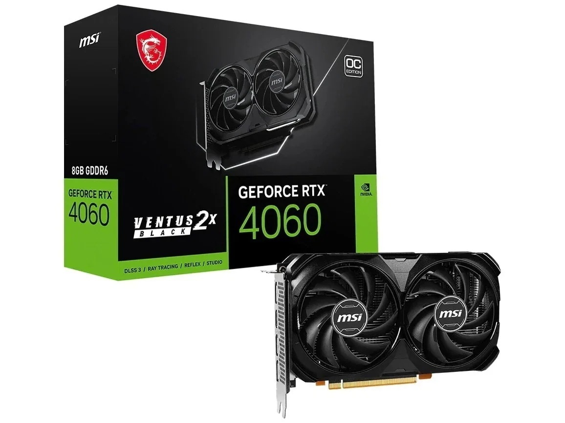 GeForce RTX 4060 VENTUS 2X BLACK 8G OC [PCIExp 8GB]グラフィックボード